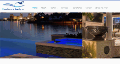 Desktop Screenshot of landmarkpools.com